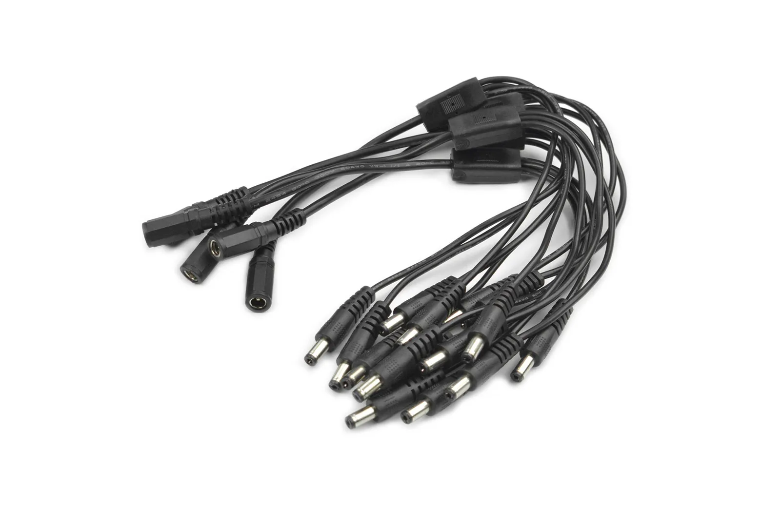 DC 5.5×2.1mm 1 Female to 3 Male Power Splitter Cable (5 PCS)