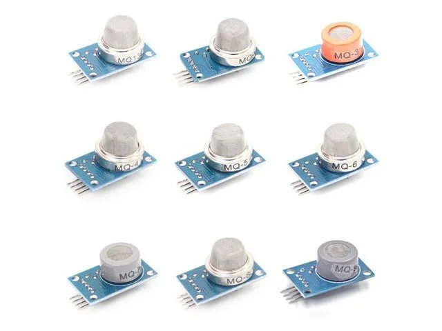 MQ Series 9-Piece Gas Detection Sensor Module Kit