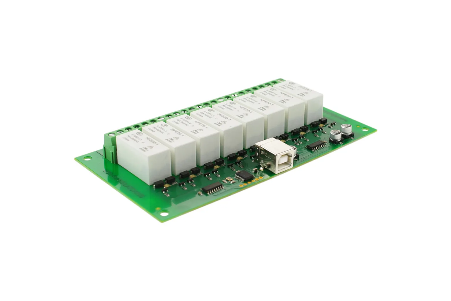 8 Channel USB Relay Module (USB-RLY16L, Low Power, 16A)