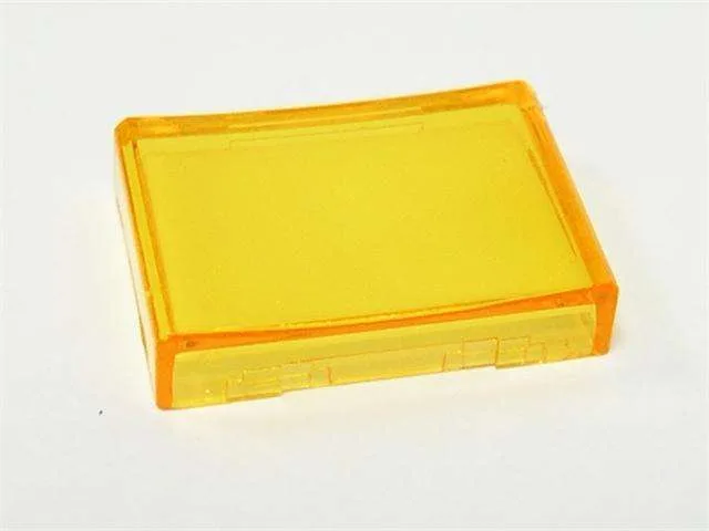 Yellow Rectangular Lens and Diffuser Kit, 18x24mm, IP65