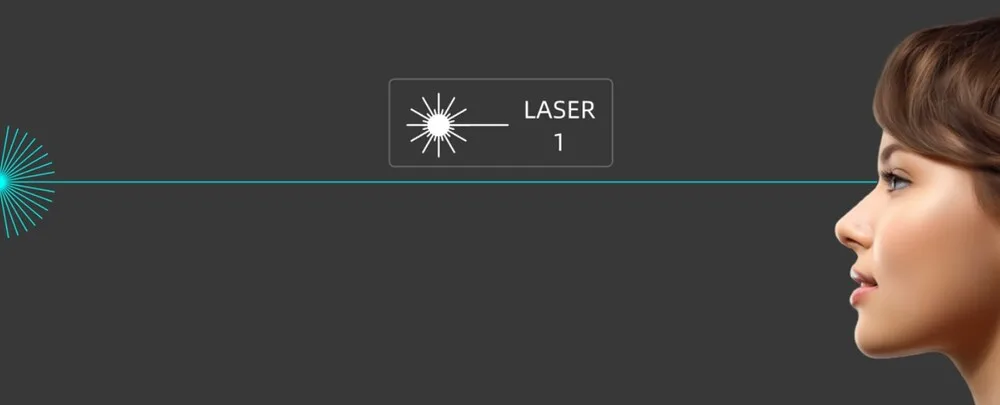 Class 1 eye-safe laser standard