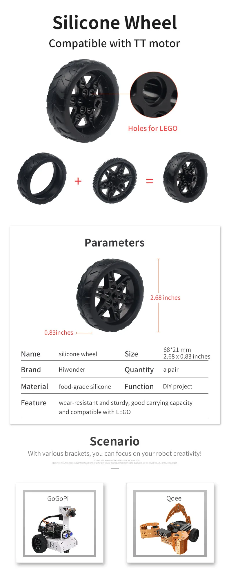 High-traction silicone tyre