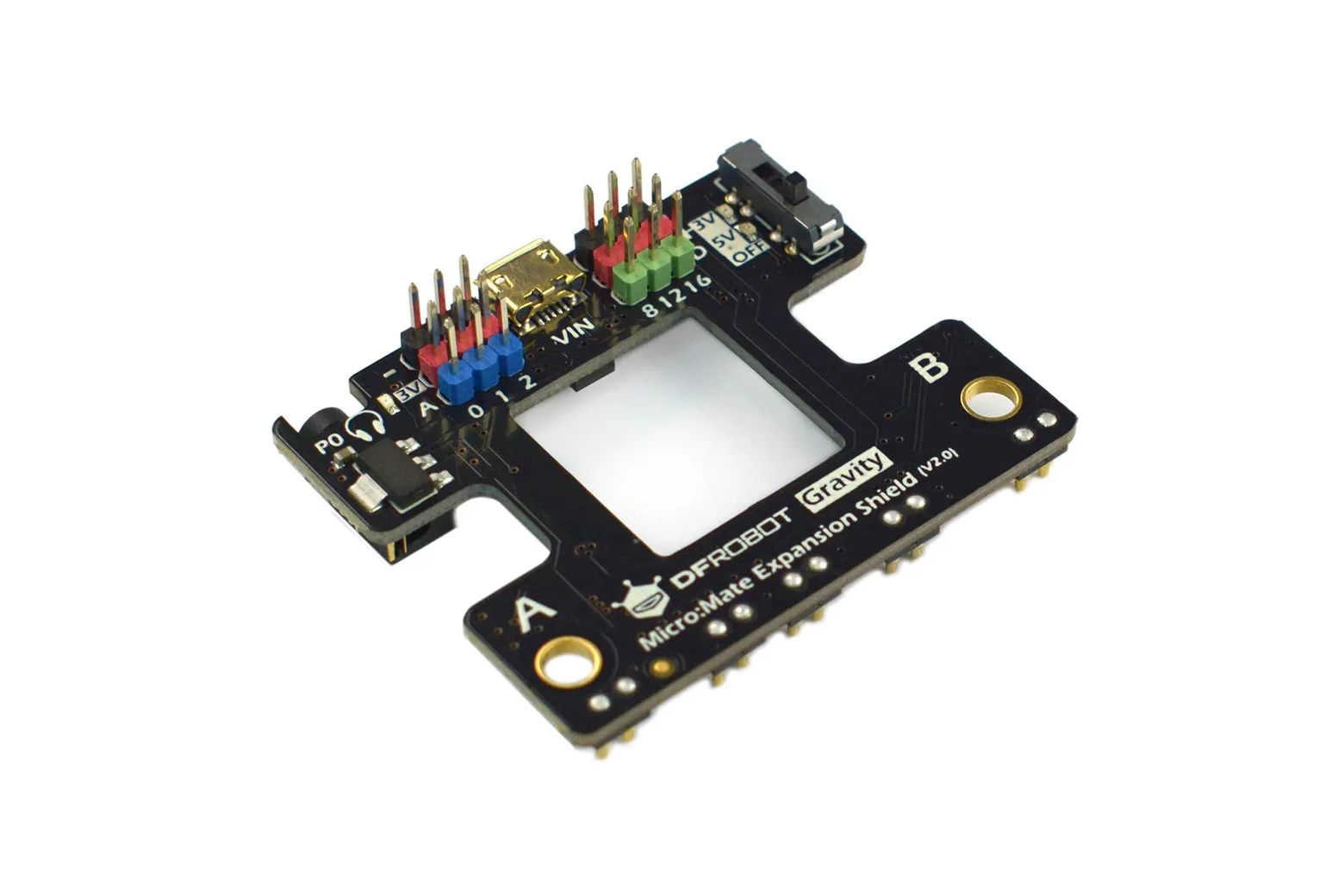 Gravity: micro:Mate Expansion Board for micro:bit (6x 3-Pin, 3.3V/5V)