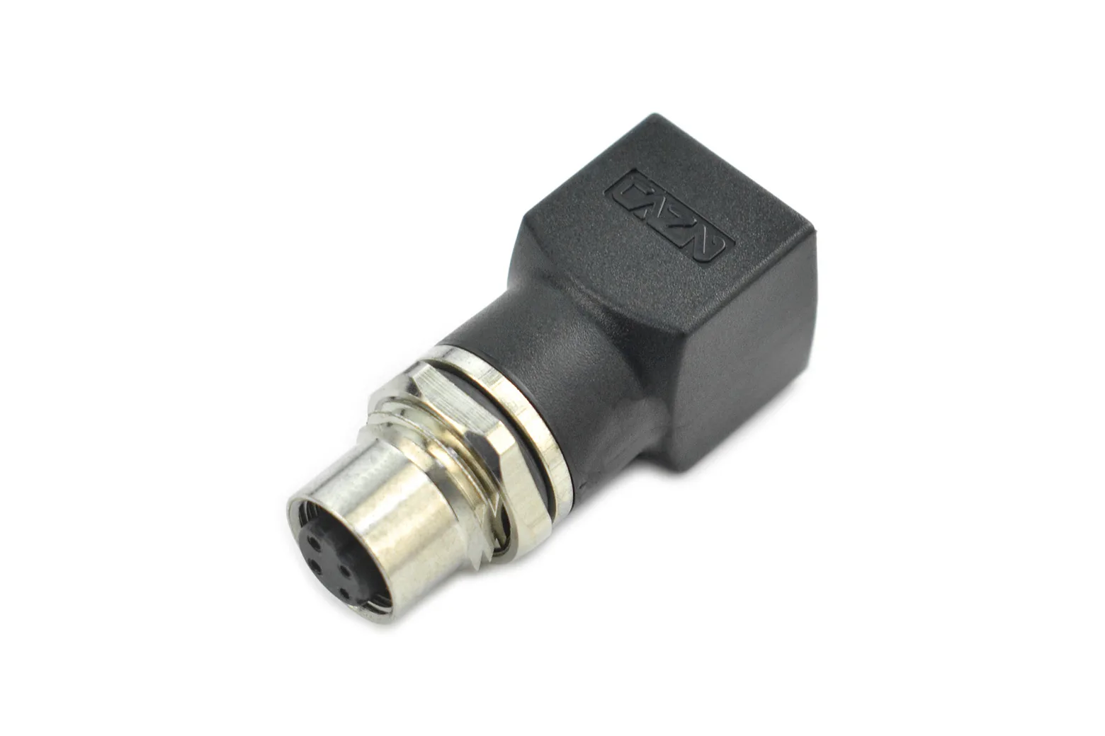 RJ45 Female to M12 4 Pin Female Adapter (IP67, D-Coded)