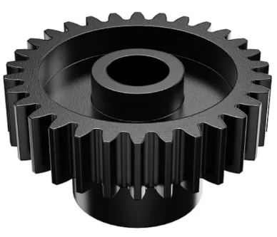 S4304 Series Steel, MOD 0.8, Round Bore, Set Screw Pinion Gear (6mm Bore, 30 Tooth)