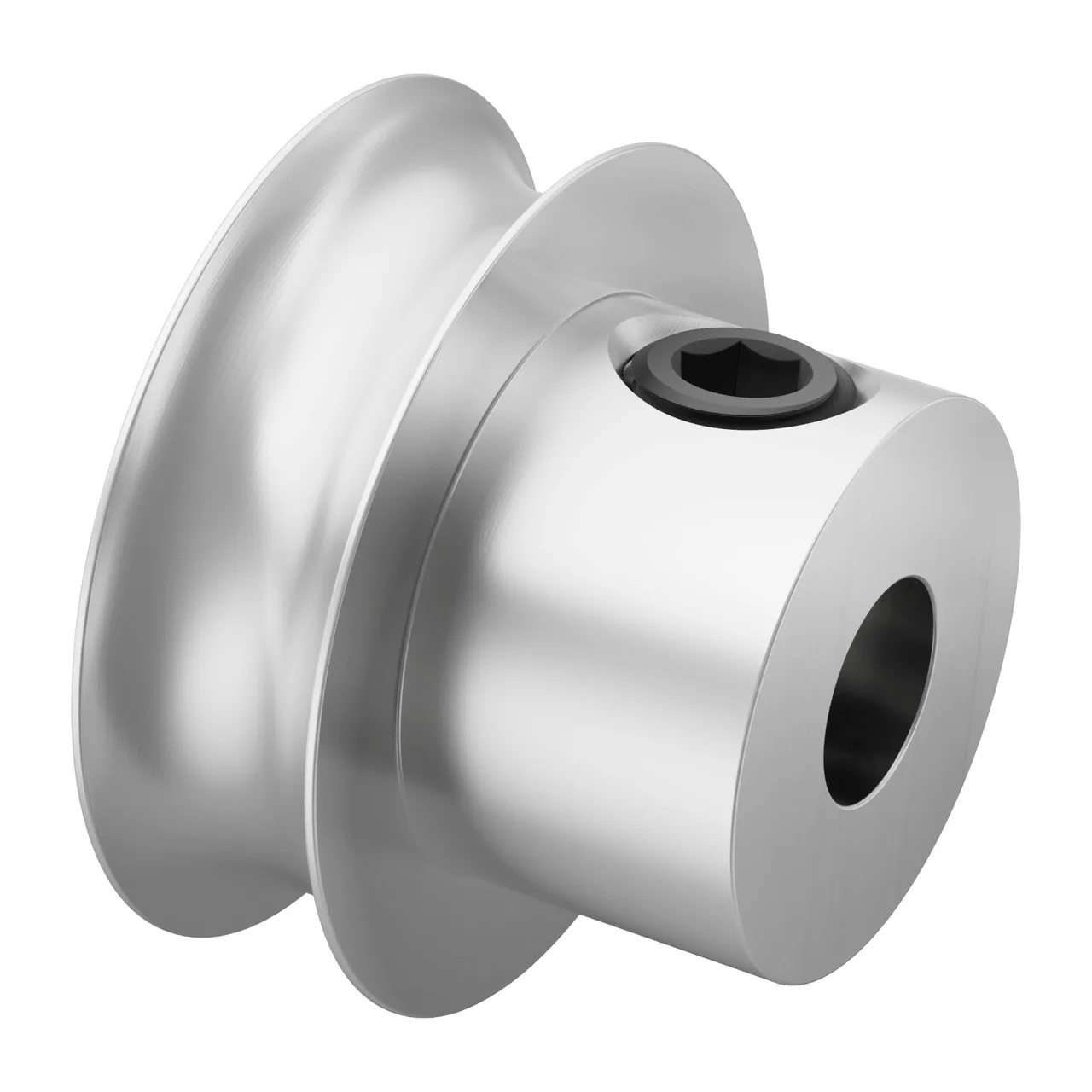 5401 Series Set Screw Round Belt Pulley (5mm Bore, 16mm PD)