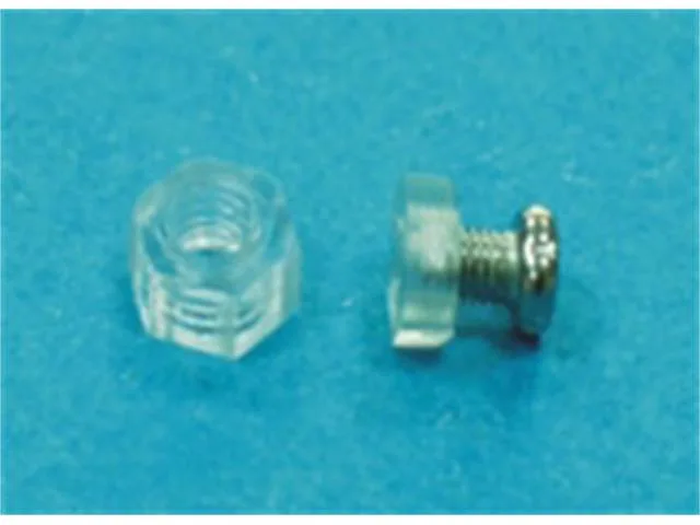 M3x0.5P Natural Nylon Nut, 2.5 x 5.5 mm