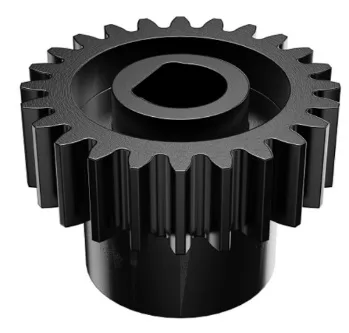 4303 Series Steel, MOD 0.8 Pinion Gear (6mm D-Bore, 24 Tooth)
