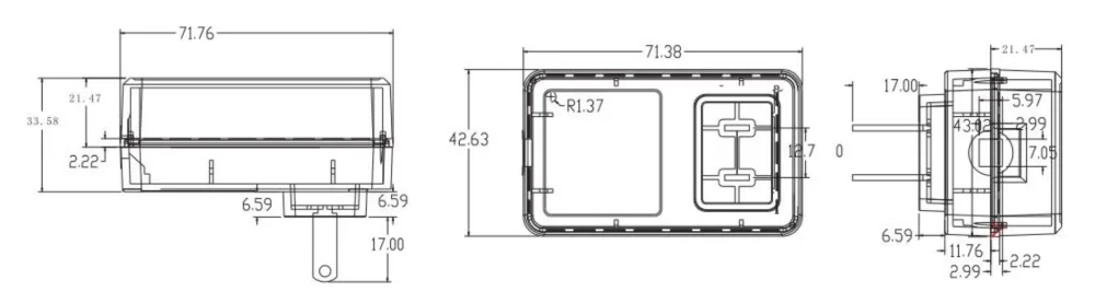 Compact form factor and dimensions
