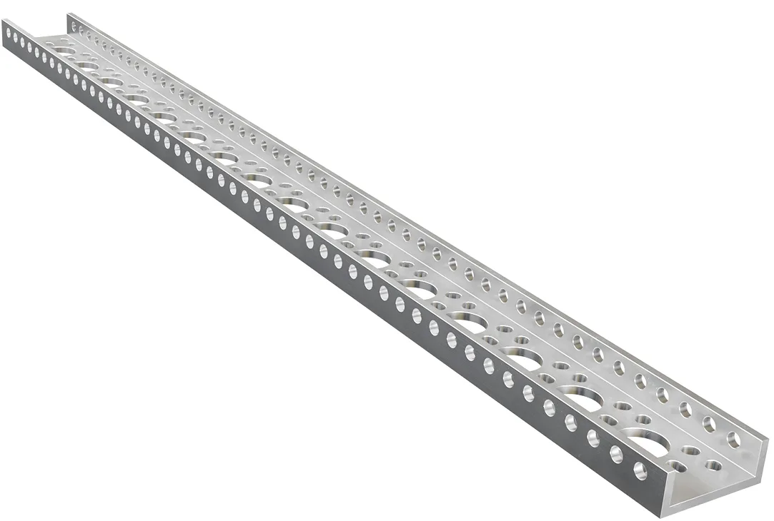 3143 Series Mini Low-Side U-Channel (16 Hole, 408mm Length)