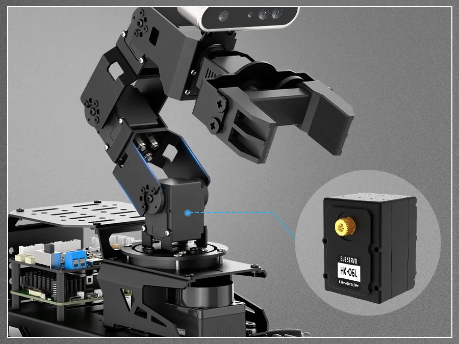Six degrees of freedom robotic arm