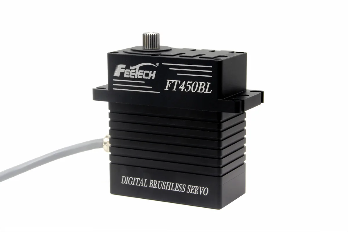 Industrial All-Metal PWM Magnetic Encoder Brushless Servo (IP65, 24V, 450kg·cm)