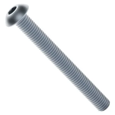 2802 Series Zinc-Plated Steel Button Head Screw (M4 x 0.7mm, 35mm Length)