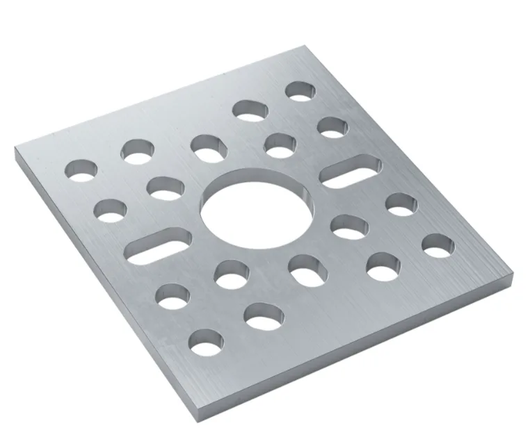 3123 Series Pattern Plate (1 x 1 Hole, 43 x 48mm)