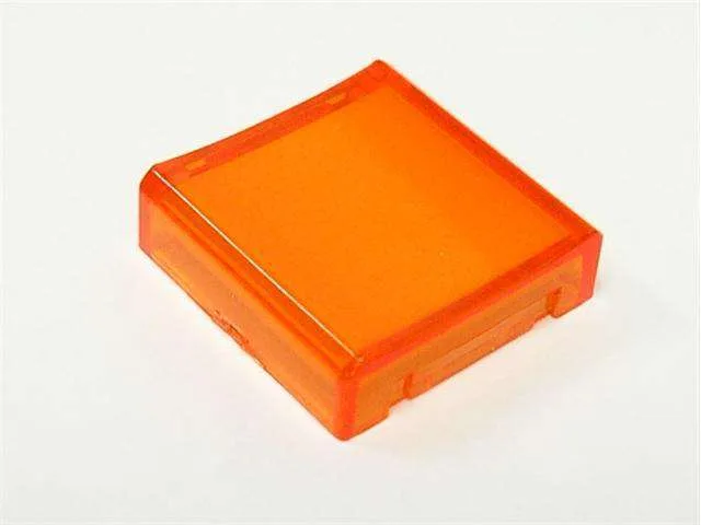 Square Orange Lens and Diffuser Kit for Standard Switch, 18x18mm, IP65