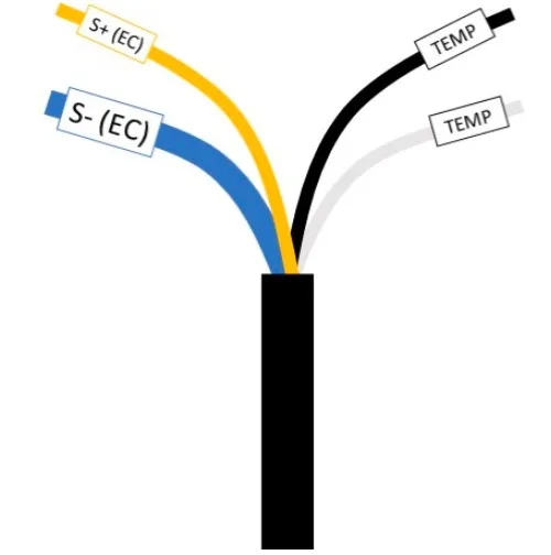 Integrated PT1000 temperature compensation