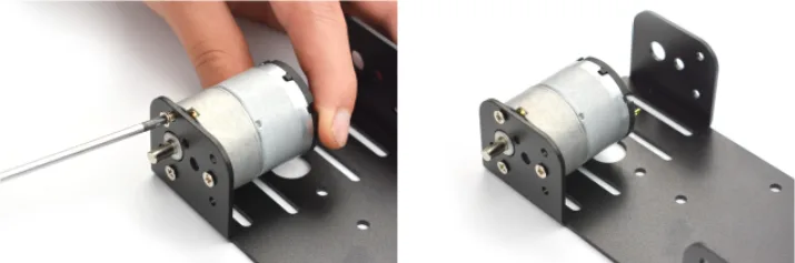 Motor bracket installation