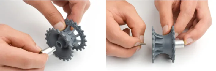 Drive wheel coupling assembly
