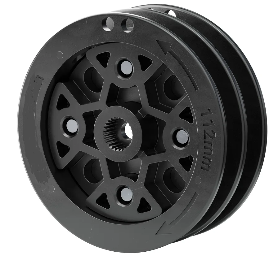 5410 Series Servo-Mount Winch Pulley (25T Spline, Dual Spool, 112mm Circumference)