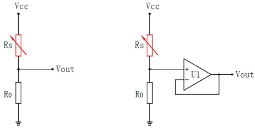 Simple voltage divider circuit interface