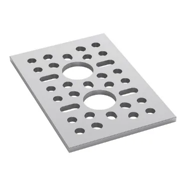 3123 Series Pattern Plate (1 x 2 Hole, 48 x 72mm)