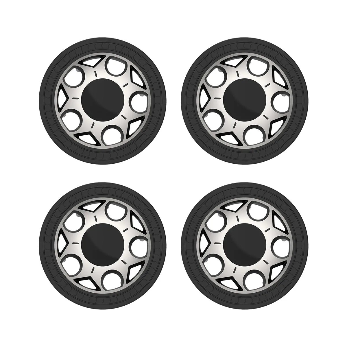 Solid Rubber Tire 100mm High Load-bearing and Wear-resistant Tire Robot Motor AGV Intelligent Car Tire