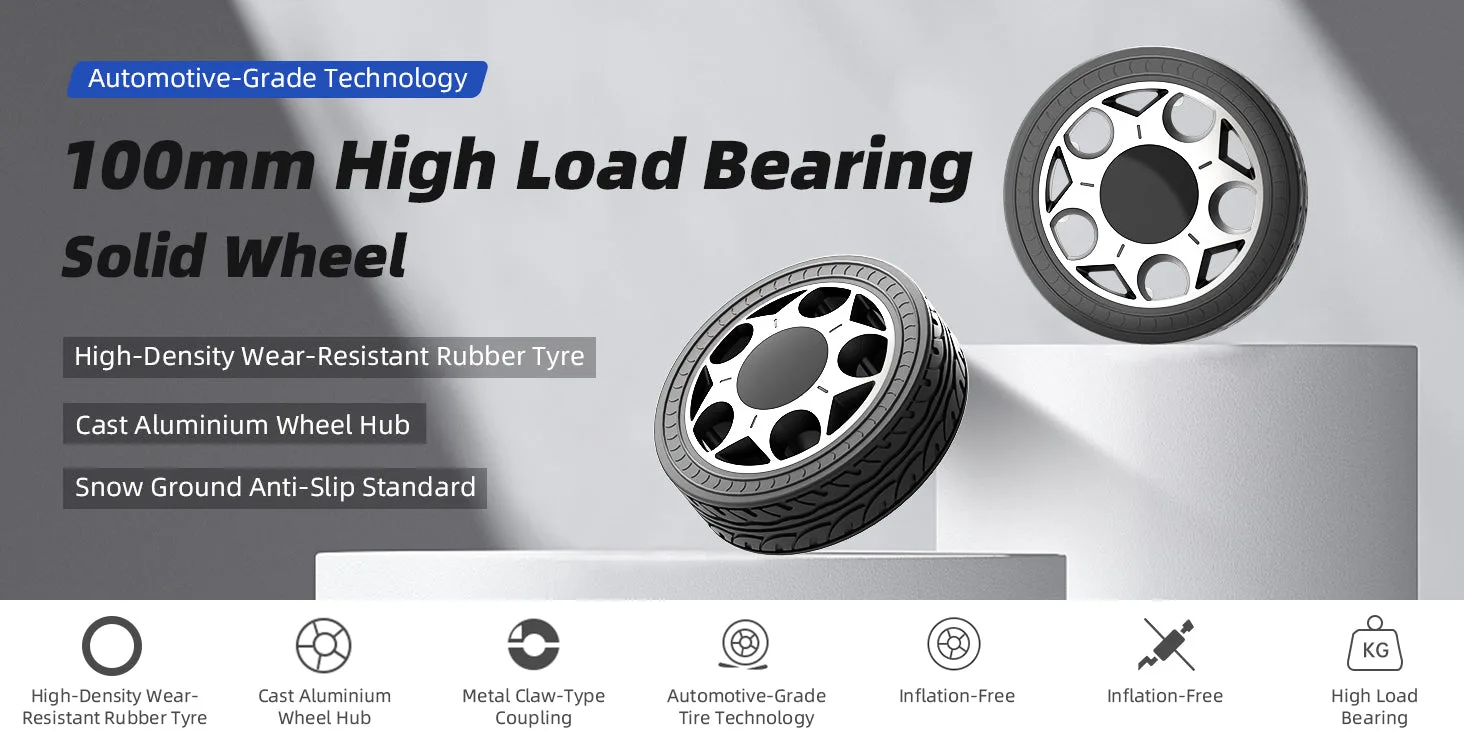 High-density solid rubber construction