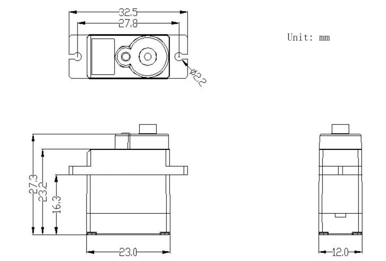 Standard micro dimensions and accessory set