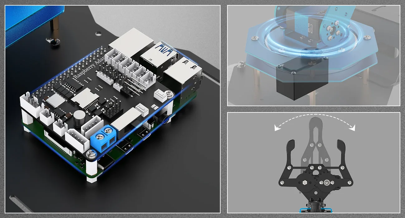 High-performance servos and duralumin claw