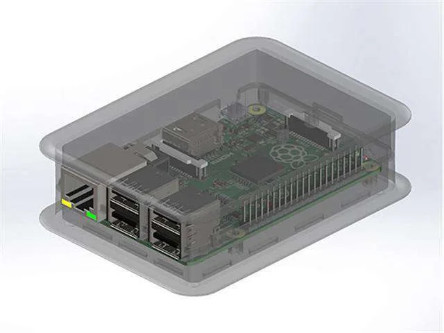 Teko Clear Flame-Retardant Enclosure for Raspberry Pi 2, 3, and B+