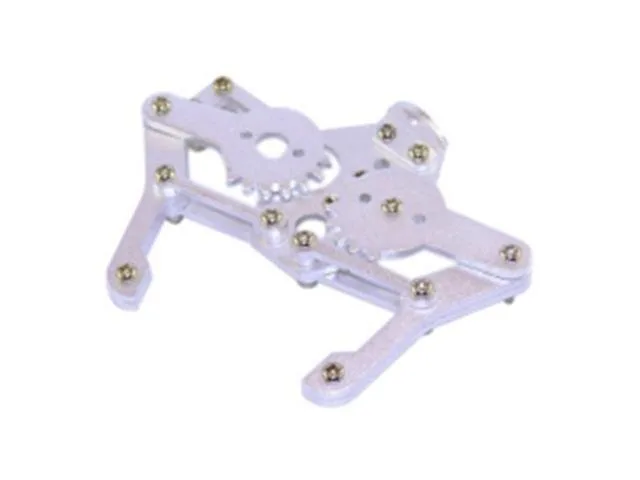MKII Aluminium Robot Claw Gripper with Brass Sleeved Joints