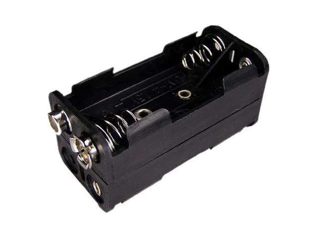 4x AAA Battery Holder with Snap Terminal