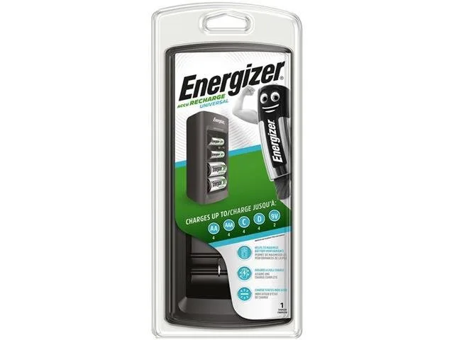 Energizer Universal Ni-MH Battery Charger for AA, AAA, C, D and 9V