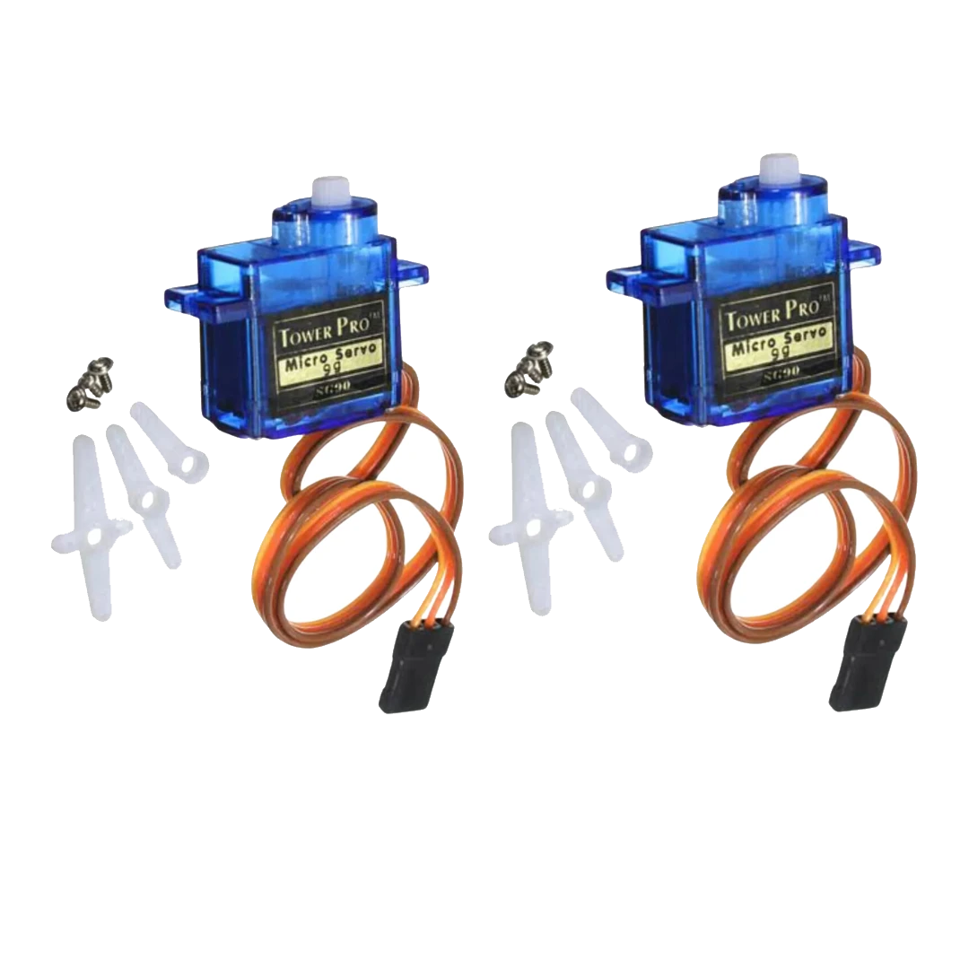 Pack of 2 SG90 9g Tower Pro Servo Motors
