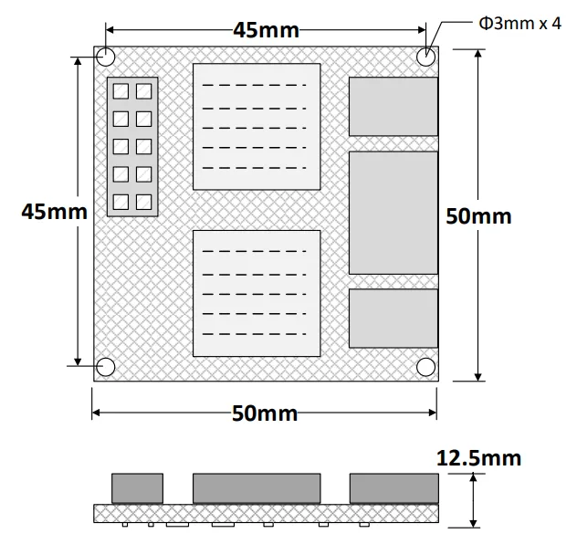 Compact physical dimensions