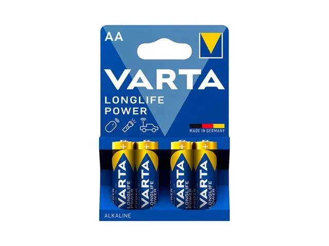 Varta 1.5V AA Alkaline Batteries, 4 Pack