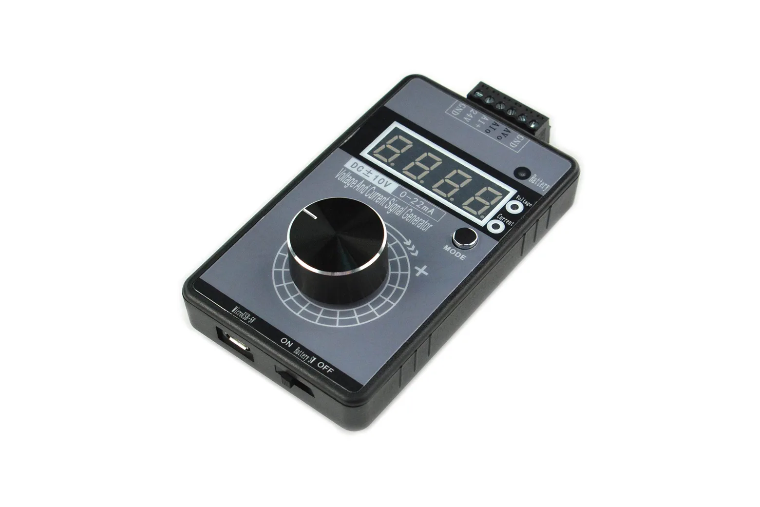 High Precision Handheld Signal Generator (-10V to +10V, 0-22mA)