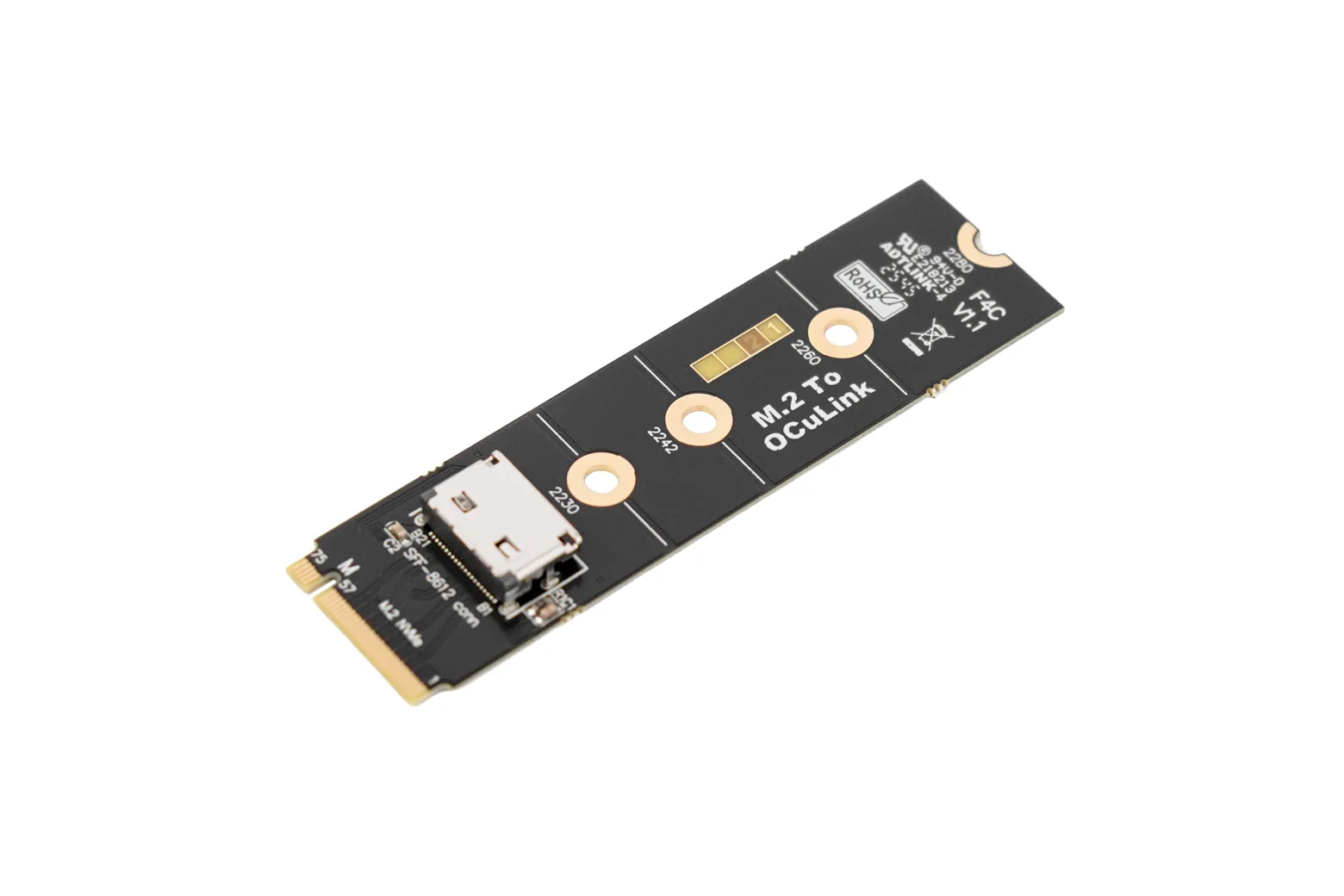 M.2 NVMe to OCuLink Adapter for LattePanda Dev Board (PCIe 4.0 x4, up to 64Gbps)