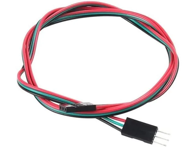 3-Pin Male to Female Dupont Jumper Cables, 70cm, 2 Pack