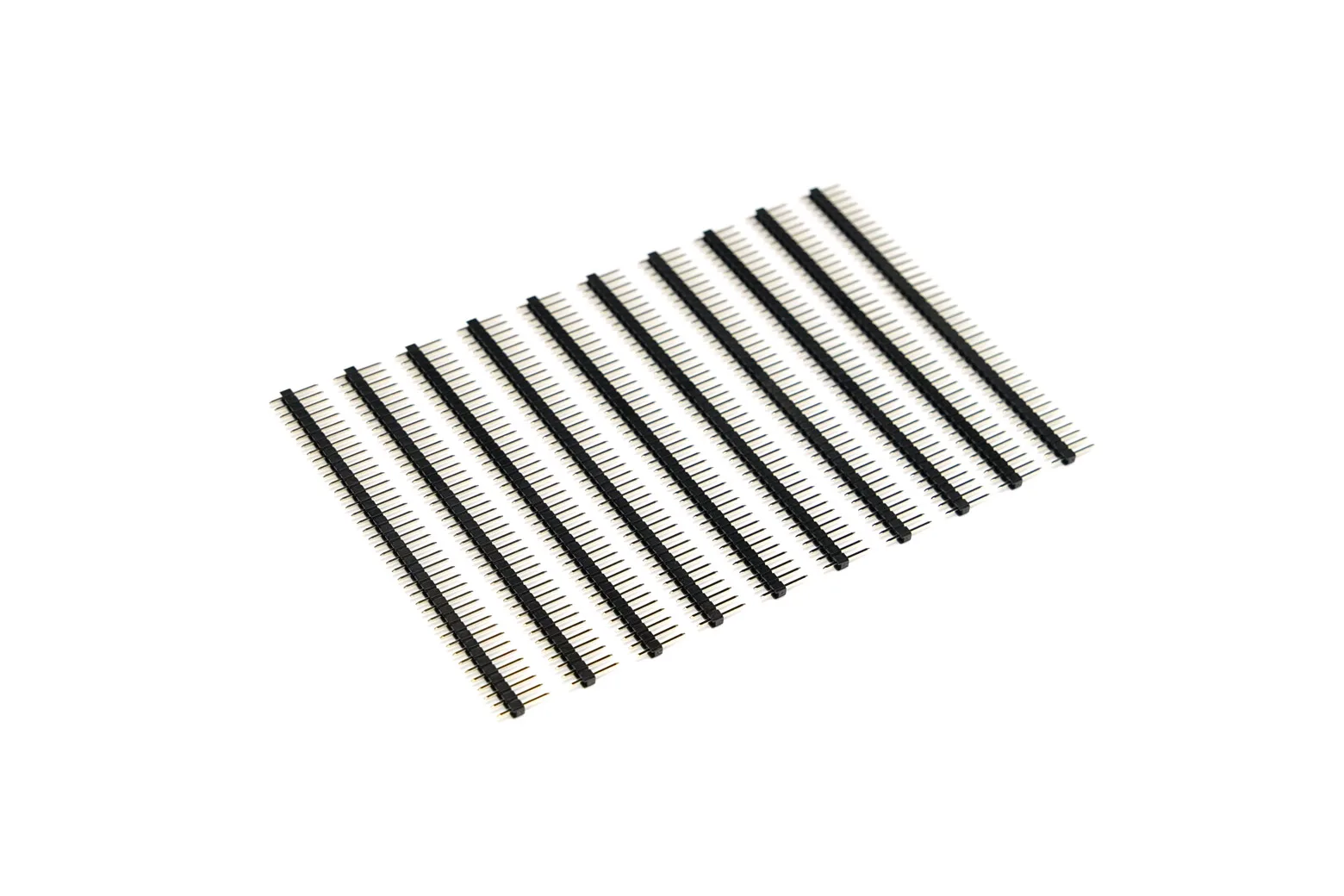 0.1″ (2.54 mm) Arduino Male Pin Headers (Straight Black 10PCS)