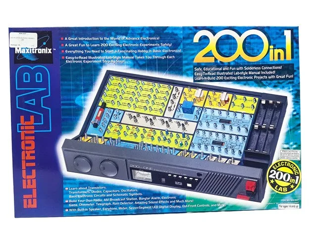 Maxitronix 200-in-1 Electronic Project Lab MX-907