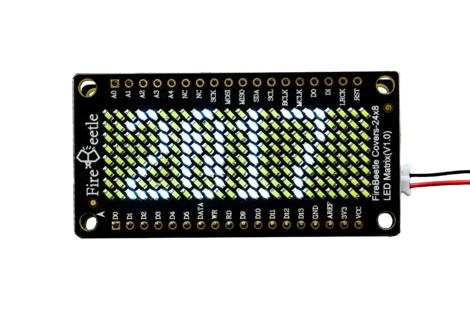 FireBeetle Covers 24×8 LED Matrix Display (White, HT1632C)