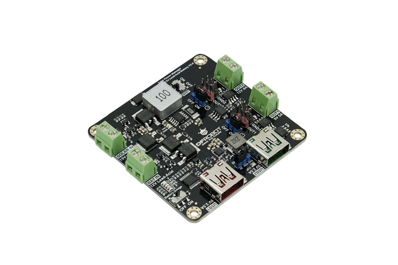Solar Power Manager for 12V Lead-Acid Battery