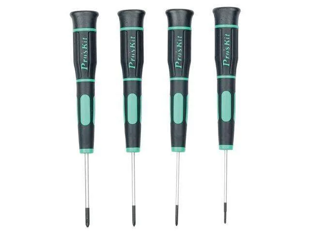 Pro'sKit 4-Piece Tri-Wing Precision Screwdriver Set SD-081G