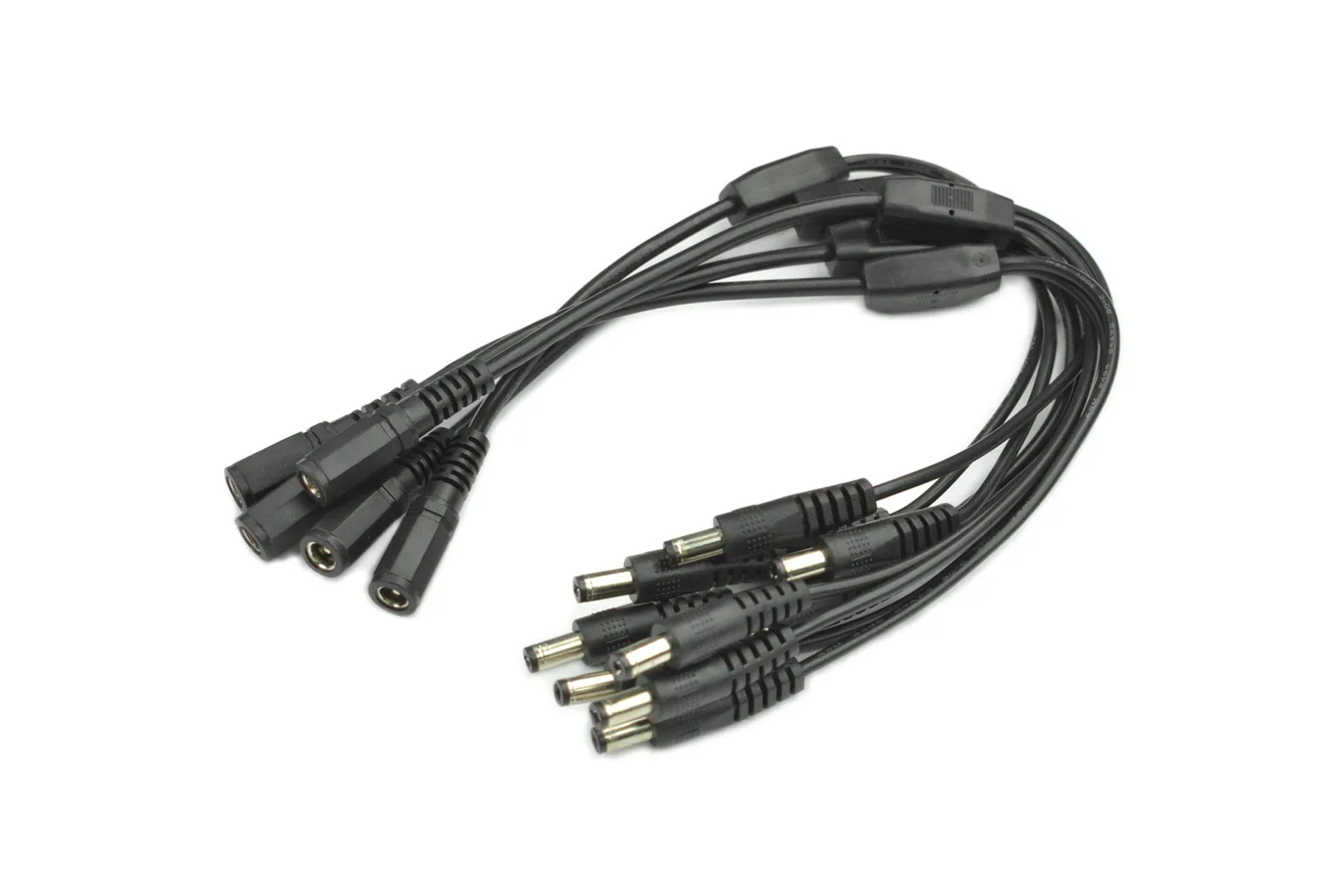 DC 5.5x2.1 One Female to Dual Male Power Splitter Cable Pack (5 PCS)