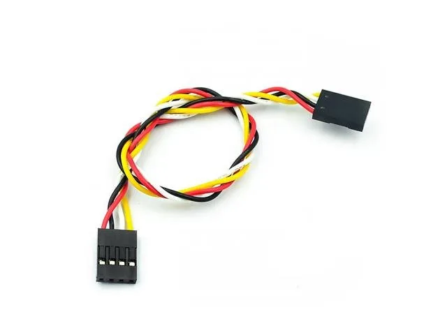 4-Pin Female-to-Female Jumper Cables, 20cm (5 Pack)