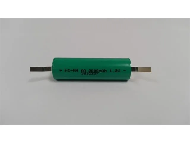 Nickel Metal Hydride AA 1.2V 2000mAh Battery with 3mm Tags