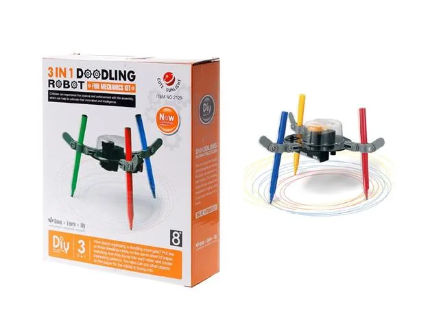 DIY 3-in-1 Doodling Robot Educational Kit
