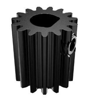 4303 Series Steel, MOD 0.8 Pinion Gear (6mm D-Bore, 15 Tooth)