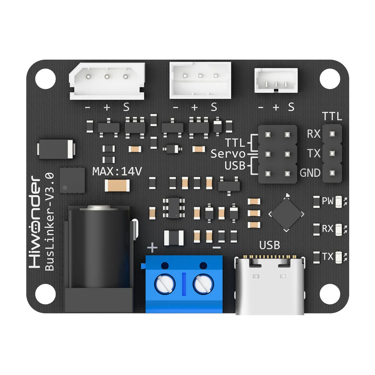 Hiwonder BusLinker V3.0 Servo Debugging Board, Embedded Robotic Arm Servo Driver Module Controller
